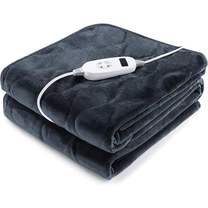 New Flannel Fleece Electric over Blanket 10 Heat Setings 1-9h Automatic Timer Overheating Product
