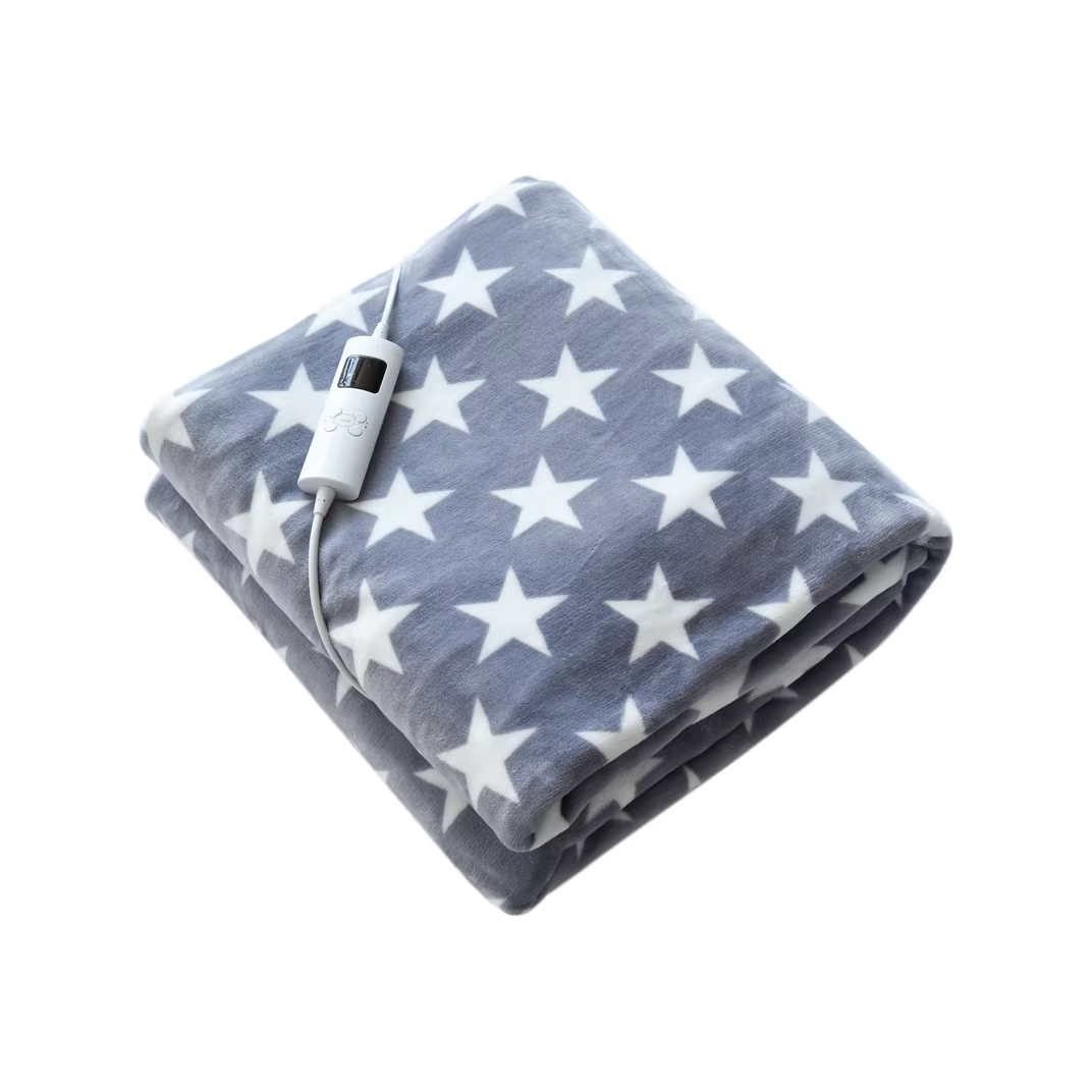 Printed Flannel Fleece Heated Throw with Ce/Ukca/Cb/Rohs Electric Throw Blanket Flannel Fleece